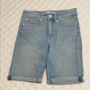 Denver Hayes Sky Blue Denim Bermuda Shorts